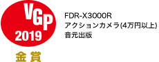 VGP2019 ���� FDR-X3000R �A�N�V�����J����(4���~�ȏ�)�����o��
