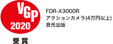 VGP2020 FDR-X3000R �A�N�V�����J����(4���~�ȏ�)�����o��