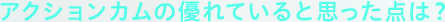 �A�N�V�����J���̗D��Ă���Ǝv�����_�́H