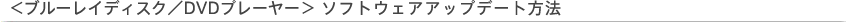���u���[���C�f�B�X�N�^DVD�v���[���[���\�t�g�E�F�A�A�b�v�f�[�g���@