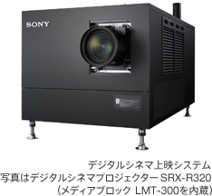 デジタルシネマ上映システム | 写真はデジタルシネマプロジェクター SRX-R320(メディアブロックLMT-300を内蔵)