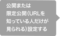 ����J�܂��͌�����J(URL��m���Ă���l������������)�ݒ肷��