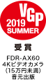 VGP2019 SUMMER FDR-AX60 4K�r�f�I�J�����i15���~�����j�����o��
