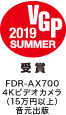 VGP2019 SUMMER FDR-AX700 4K�r�f�I�J�����i15���~�ȏ�j�����o��