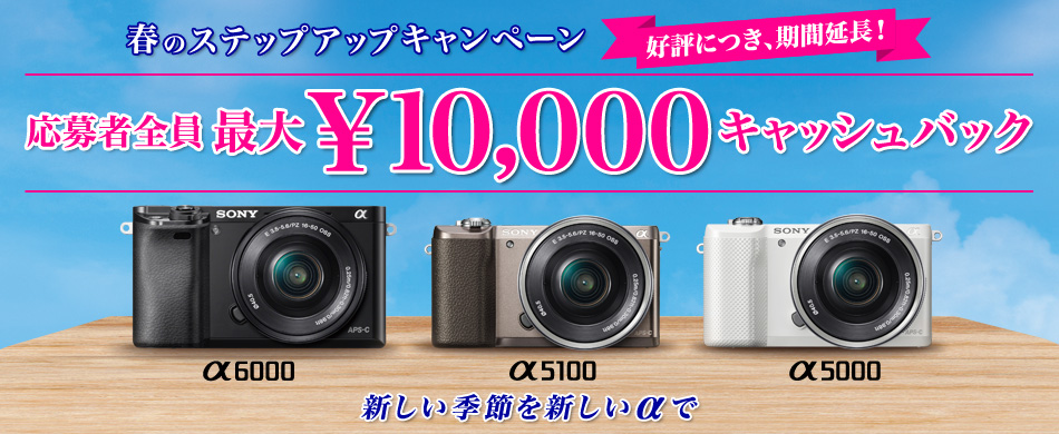�t�̃X�e�b�v�A�b�v�L�����y�[�� ����ґS���ő偏10,000�L���b�V���o�b�N