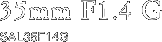 35mm F1.4 G SAL35F14G