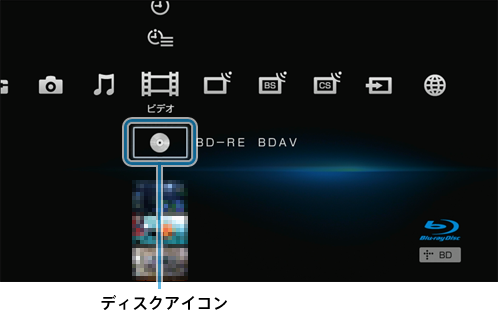 ディスクアイコン画面