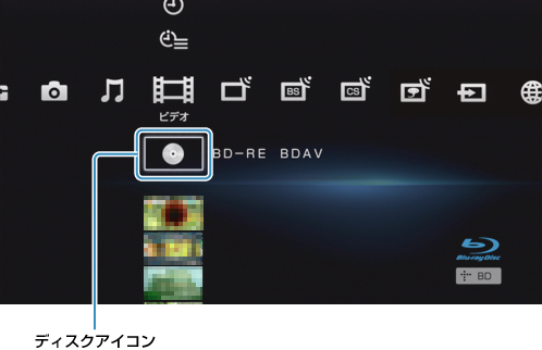 ビデオ画面