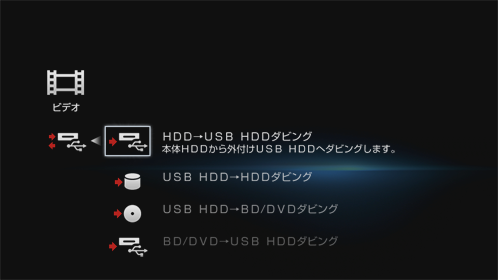 ビデオ画面