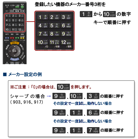 リモコン登録イラスト