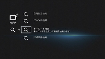 キーワード検索を表示する
