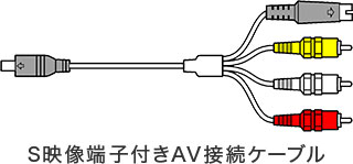 S映像端子付きAV接続ケーブル