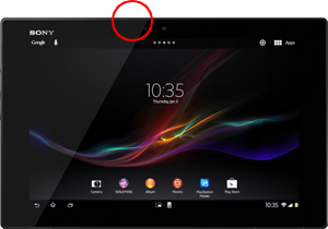 Xperia Tablet Zのマイクの位置