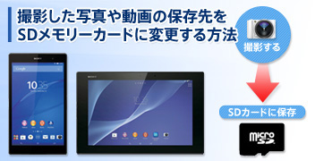 Tablet���p�K�C�h �B�e�����ʐ^�⓮��̕ۑ����SD�J�[�h�ɕύX����