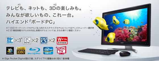 テレビも、ネットも、3Dの楽しみも。みんなが欲しいもの、これ一台。ハイエンド「ボードPC」