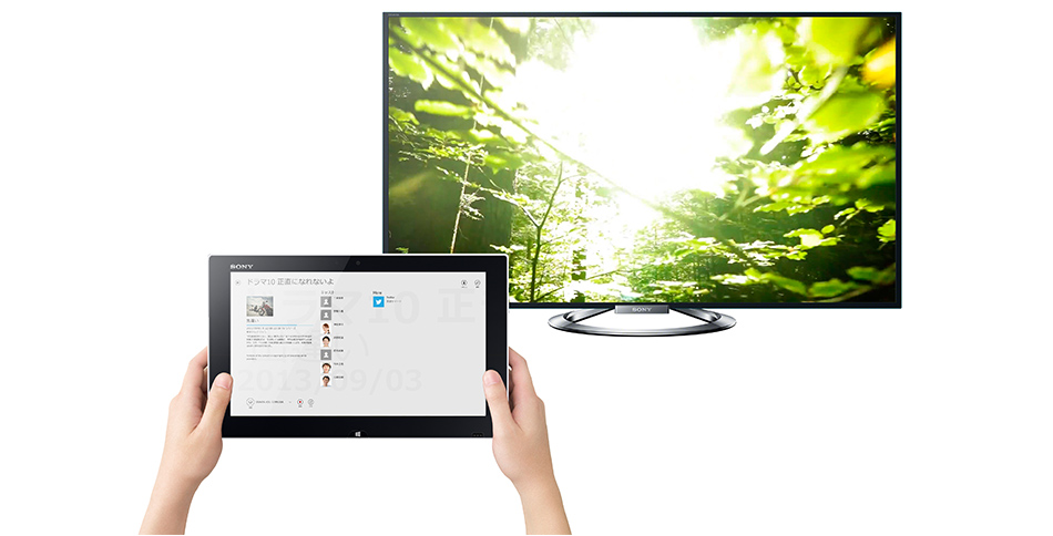 テレビ番組の詳細情報も、関連するコンテンツも、VAIOでまとめてチェック