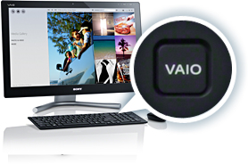 �uVAIO�v�{�^���ŁA�����{�^���N��