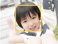 写真の顔の位置を検出。「顔位置解析」