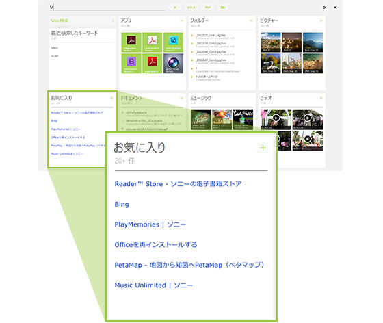よく検索するWebサイトは、お気に入りに表示
