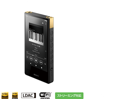 �n�C�G���h�E�X�g���[�~���OWALKMAN&reg; NW-ZX707 �u���b�N
