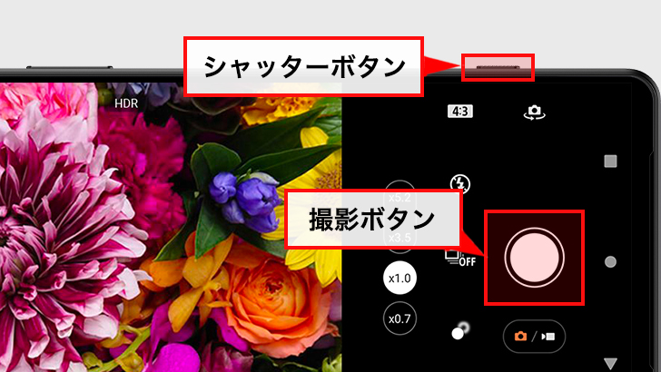 撮影する