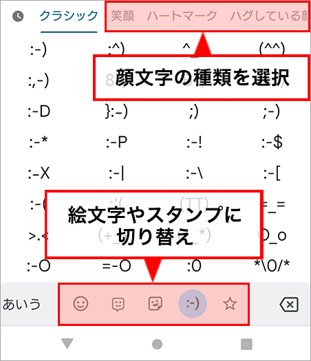 記号や絵文字を入力する