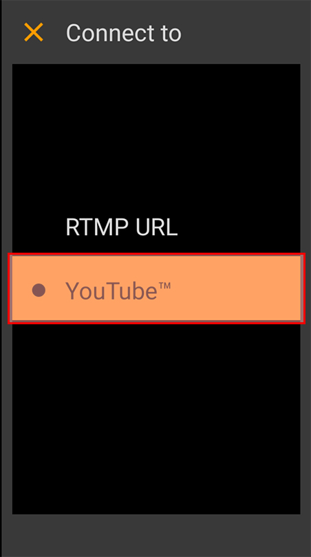 「YouTube&trade;」をタップします。
