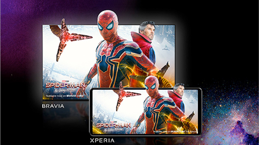 自宅ではBRAVIA、外出先ならXPERIA。どこでも視聴可能